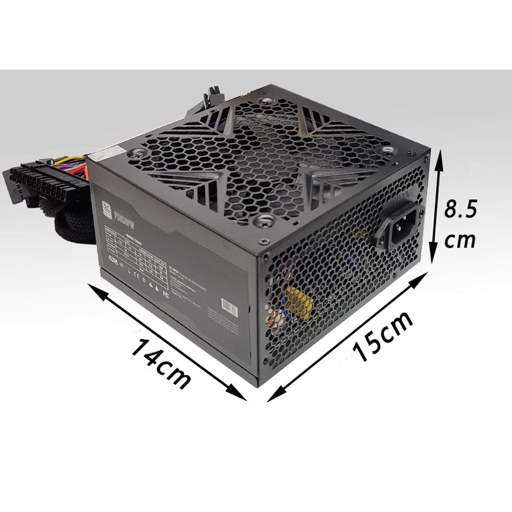 Nadalan Computer Universal Compatible Power Supply ATX Transformer Unit 20Pin/24Pin+8Pin/4Pin 500W 6Pin/8Pin Graphics Card Multiple Interface 110V-230V Input For Gaming Enthusiasts Graphic Engineers