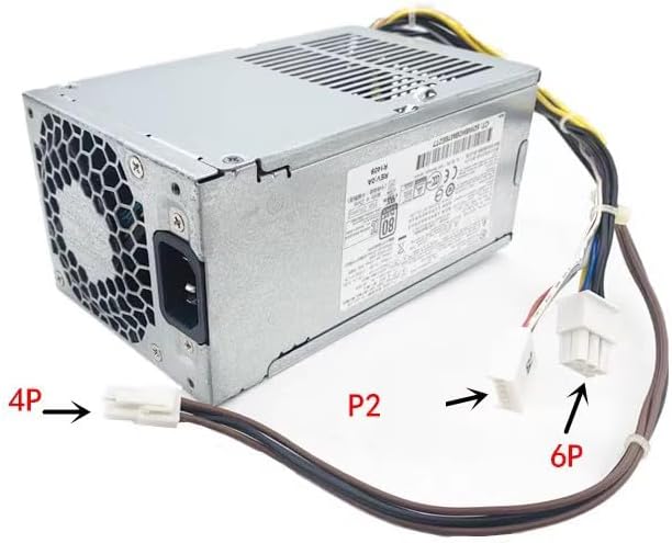 Nadalan Computer Power Supply Transformer 6Pin+4Pin 240W For Model D12-240P1A D12-240P3B PCC002 PCC004 PS-4241-2HF DPS-240AB-3B PCE011 PCE014 DPS-200PB-196A For HP Computer Model ProDesk 400 600 690 G1 G2 SFF