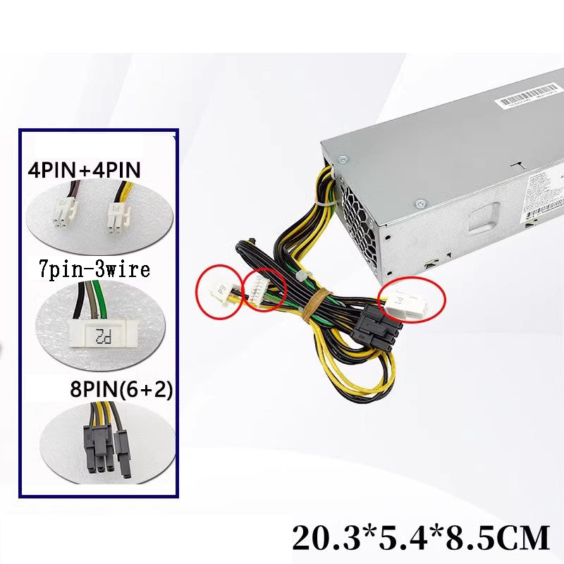 Nadalan Computer Power Supply Transformer Unit 4Pin+4Pin+8(6+2) Pin 310W For Model D18-310P1A L33619-002 For HP ProDesk 280G3 600G3 400G5 G5 G6 SFF S01 Pav TG01 Power Supply