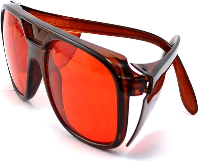 Nadalan 532NM Laser Safety Glasses 200-540NM Red Light Goggles Protective Glasses