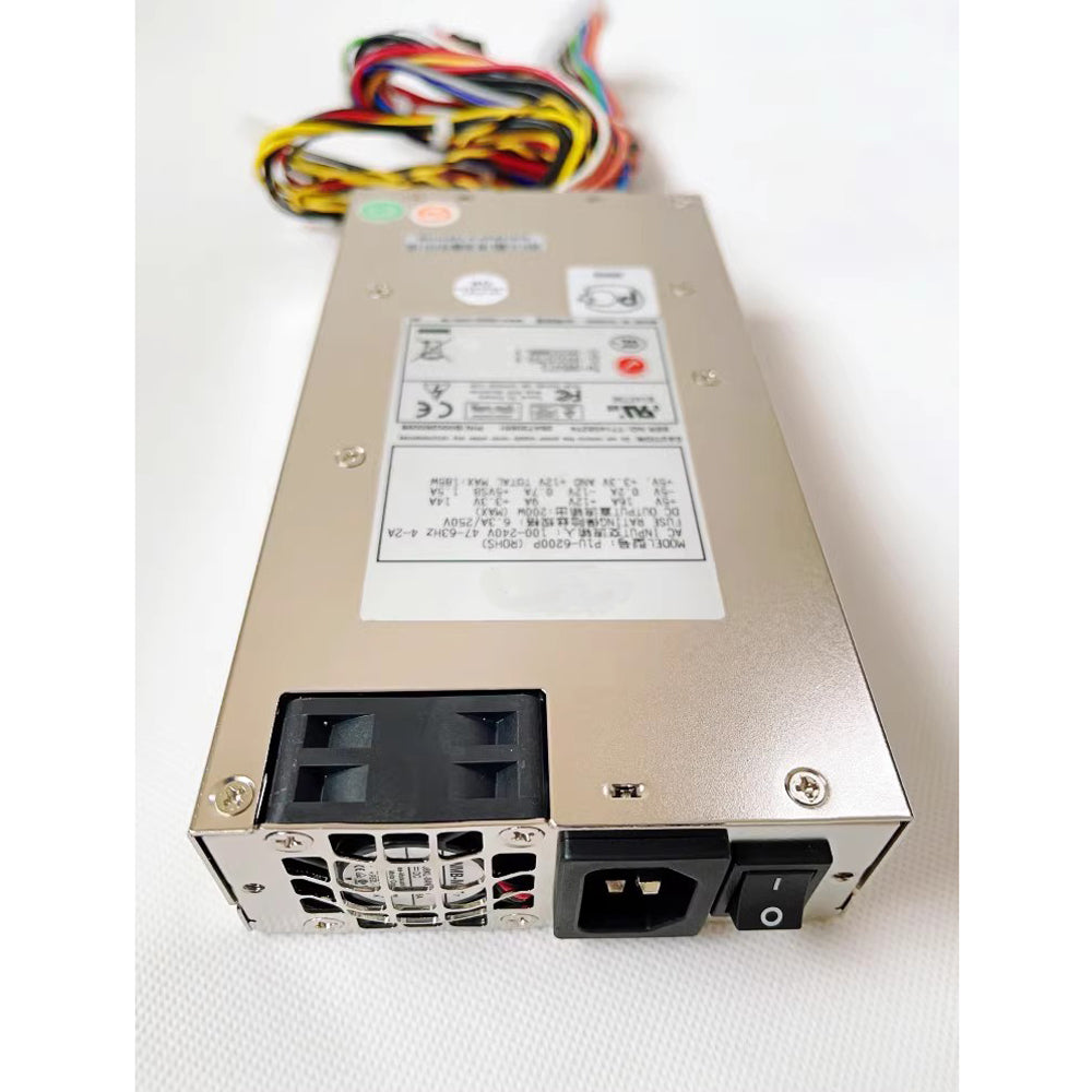 Nadalan Computer Power Supply Transformer Unit ATX Chassis Interface 20+4Pin 200W For Model P1U-6200P For Advantech Industrial Control 1U Server Switch Firewall Power Supply ATX Ordinary Interface
