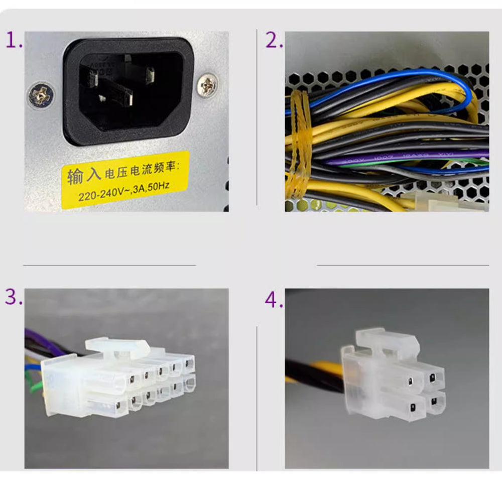 Nadalan Computer Power Supply Transformer Unit 12Pin+4Pin 220W For Model D15-220P1A FSP220-30AGBAA FSP220-50AANA FSP200-30AHBAA GW-CDM200SDA TF For TsinghuaTongfang/Acer B10 D430 D630 D730 D830