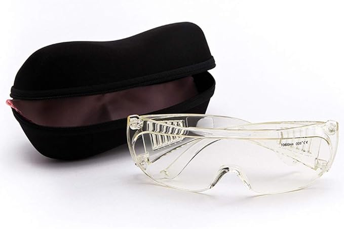 Nadalan CO2 Laser Protective Glasses CO2 Cutting Machine Professional Glasses 10600nm/10.6 Micron Goggles