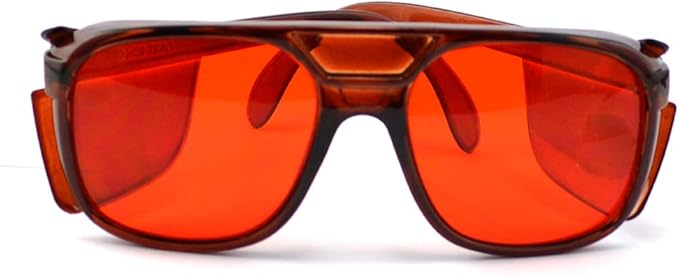 Nadalan 532NM Laser Safety Glasses 200-540NM Red Light Goggles Protective Glasses