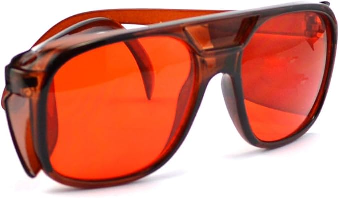 Nadalan 532NM Laser Safety Glasses 200-540NM Red Light Goggles Protective Glasses