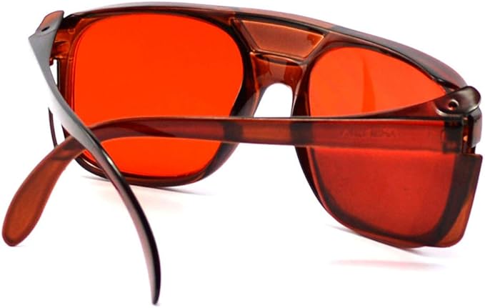 Nadalan 532NM Laser Safety Glasses 200-540NM Red Light Goggles Protective Glasses